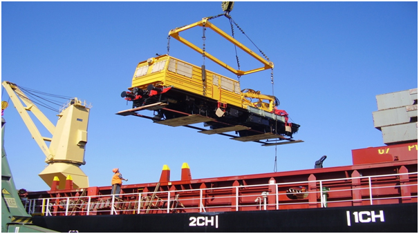 Ganger Trolleys en route to Iraq