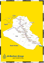 Iraqi Railways Network Map