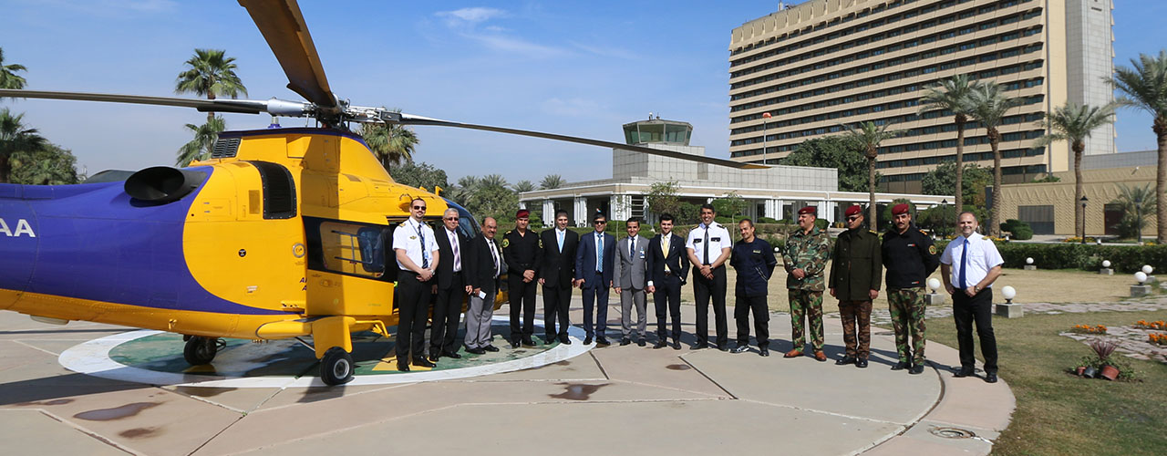 ABA Conducts First Ever Civilian Helicopter Trip To Al-Rasheed Helipad