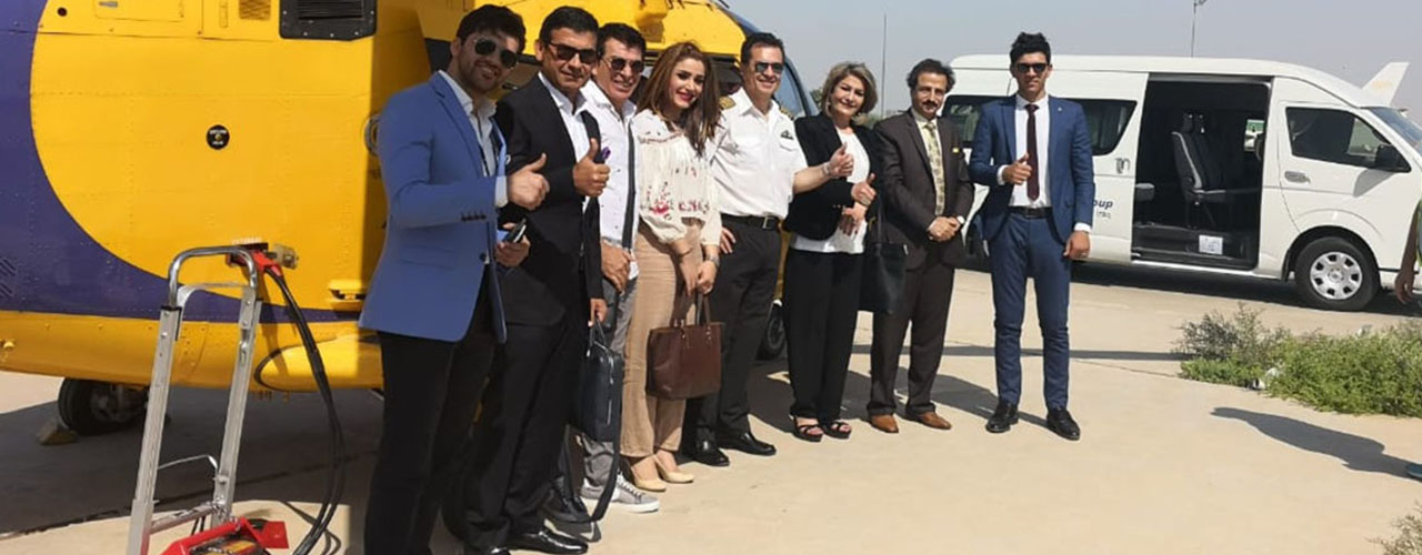 Al-Burhan Airways transports famous Iraqi celebrities