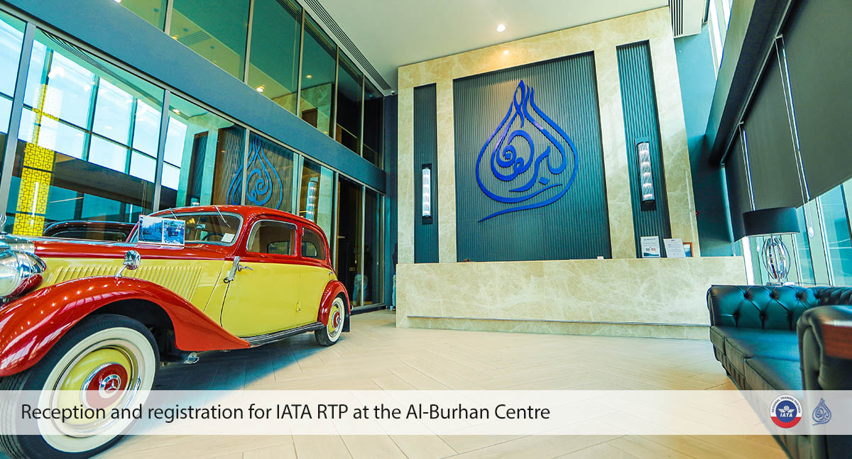 Reception and registration for IATA RTP at the Al-Burhan Centre